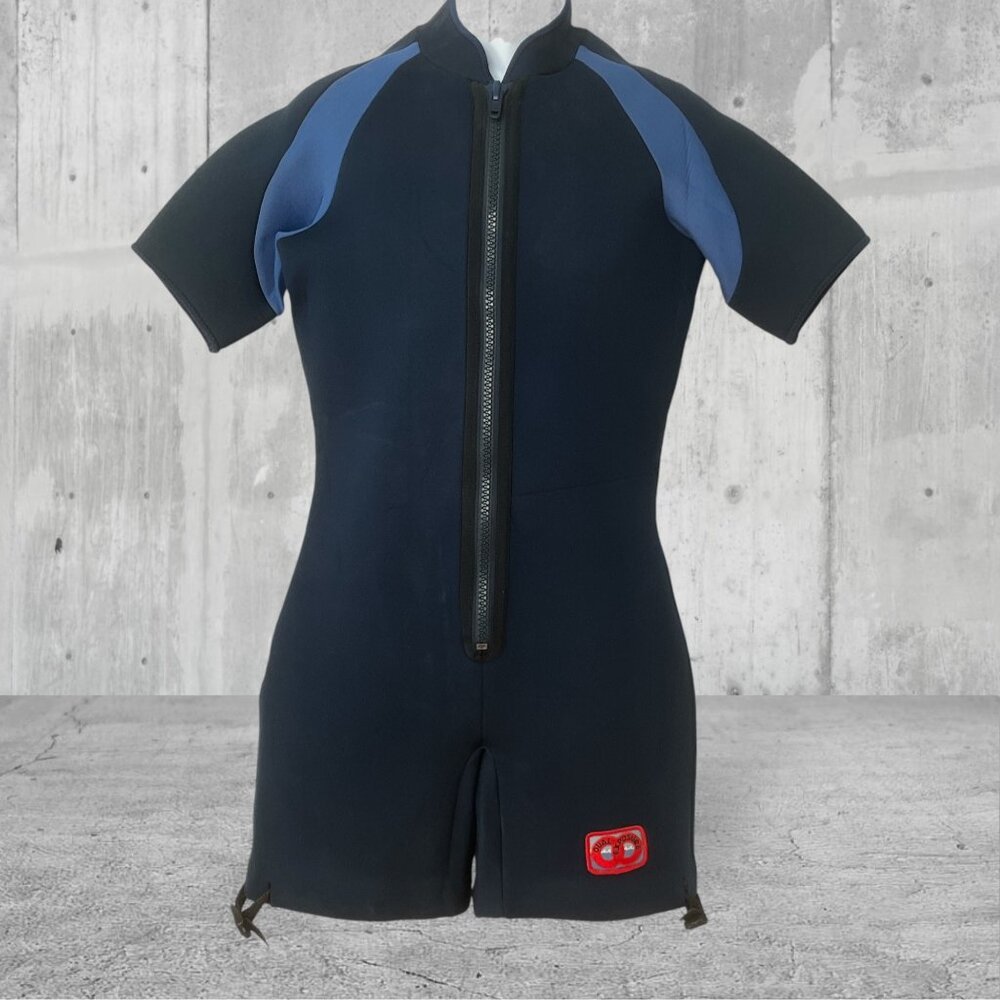 Dual Exposure Wetsuit Large 3mm Neoprene Core Scuba Diving Half Suit Front Zip